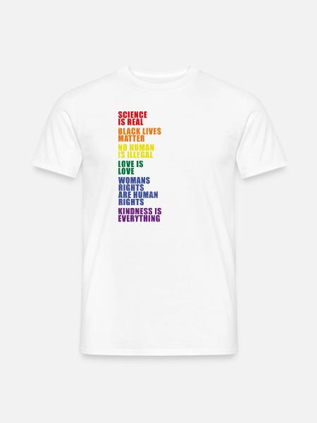 LGBT Pride Gleichheit kein Mensch ist illegal - Männer T-Shirt - Weiß