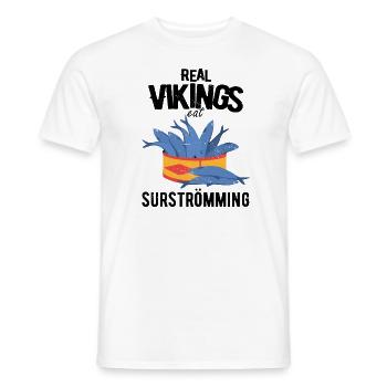 Surströmming Scandinavie Suède Vikings - T-shirt homme - blanc - Devant - AI Model Male 178 dark (178cm)