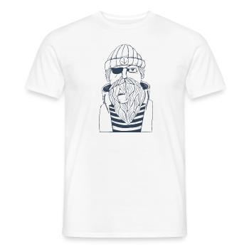 Seemann Seefahrer Matrose Schiffskapitän See - Männer T-Shirt - Weiß - Vorne - AI Model Male 178 dark (178cm)