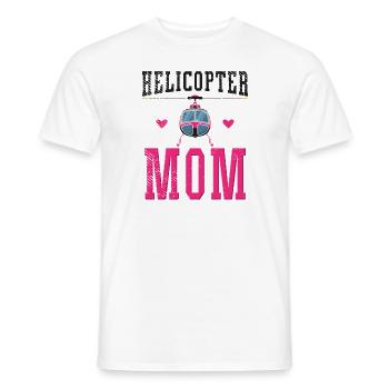 Hélicoptères mom hélicoptères parents éducation pilote - T-shirt homme - blanc - Devant - AI Model Male 178 dark (178cm)
