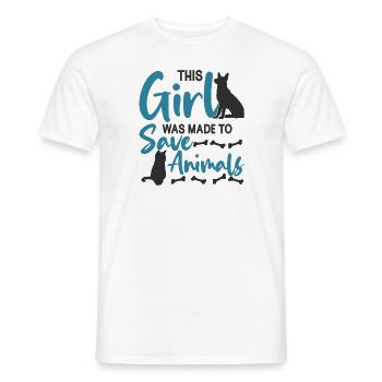Vet Tech Tierschutz Veterinärmedizin - Männer T-Shirt - Weiß - Vorne - AI Model Male 178 dark (178cm)