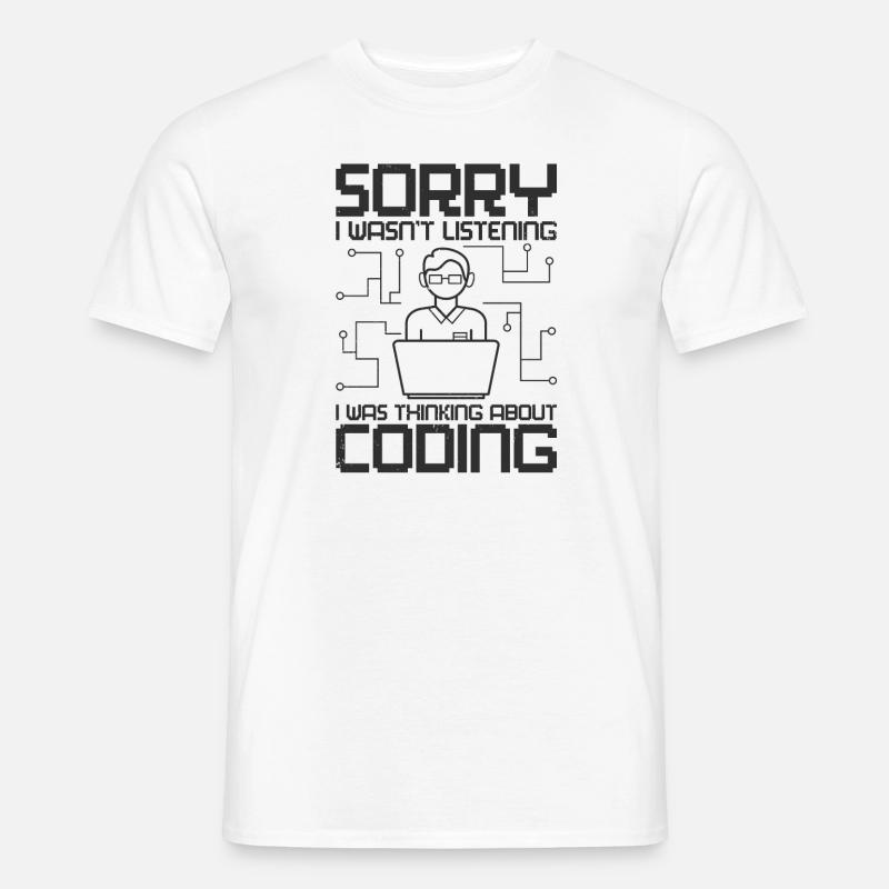 Programmeurs logiciels Web Coder Coding développeur - T-shirt homme - blanc