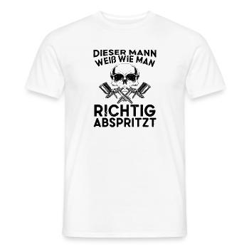 Painter Spray Painter Car Painter - Men's T-Shirt - white - Front - AI Model Male 178 dark (178cm)