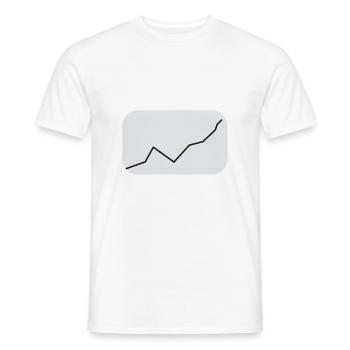 Aktien meme Kurs - Männer T-Shirt - Weiß - Vorne - AI Model Male 178 dark (178cm)