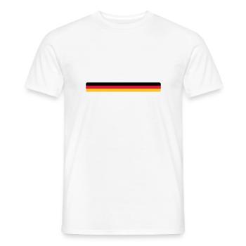 Deutschland - T-shirt homme - blanc - Devant - AI Model Male 178 dark (178cm)