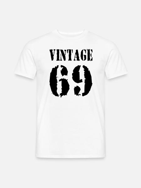 1969 VINTAGE - Männer T-Shirt - Weiß