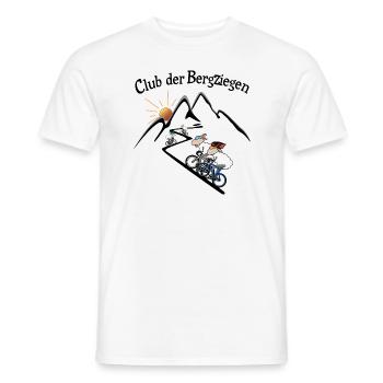 Club der Radsport Bergziegen - Männer T-Shirt - Weiß - Vorne - AI Model Male 178 dark (178cm)