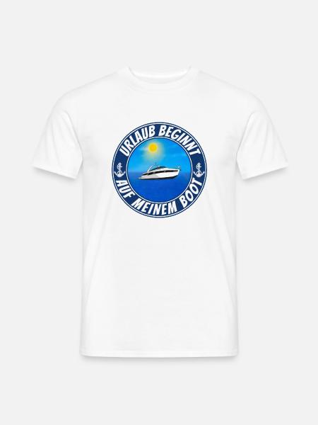 Gruppen Boot Urlaub - Männer T-Shirt - Weiß