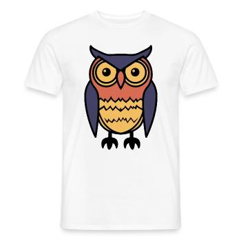 Eule Halloween Tier - Männer T-Shirt - Weiß - Vorne - AI Model Male 178 dark (178cm)