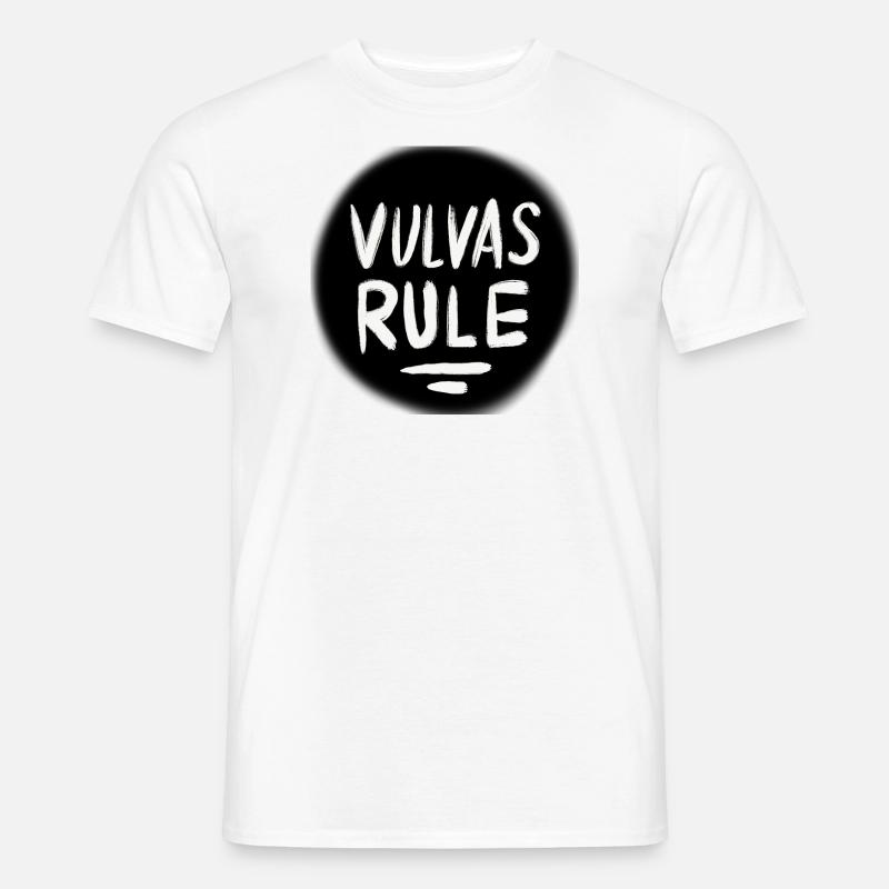VULVAS RULE! - Männer T-Shirt - Weiß