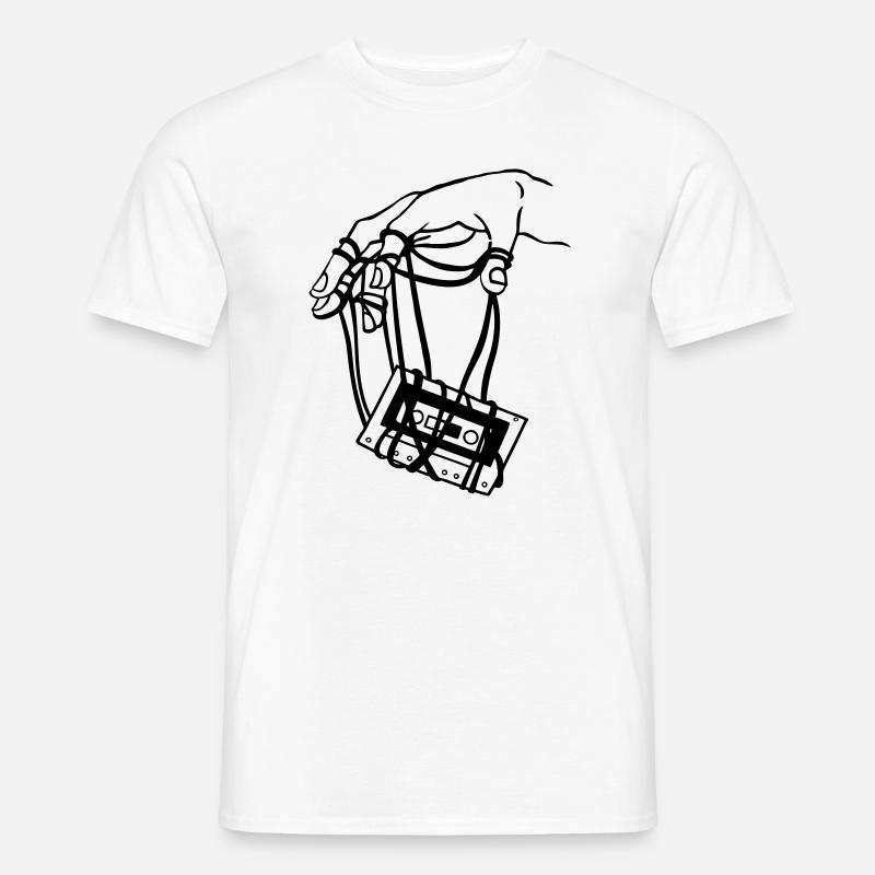 hand & tape - Männer T-Shirt - Weiß
