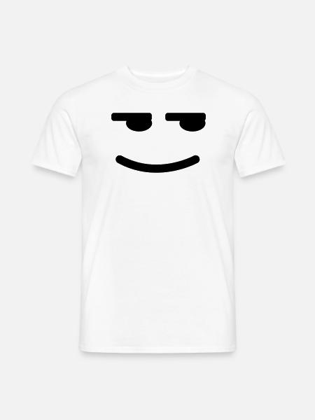 Satisfied Smiley - Men's T-Shirt - white