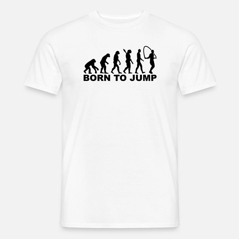 Seilspringen - Männer T-Shirt - Weiß