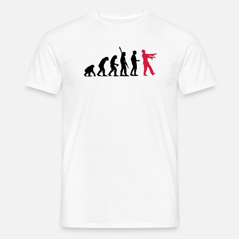 Zombie Evolution (two-color) Men’s T-shirt