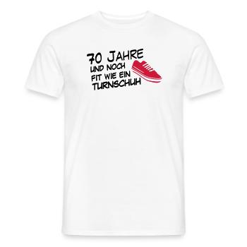70 sneaker - T-shirt homme - blanc - Devant - AI Model Male 178 dark (178cm)