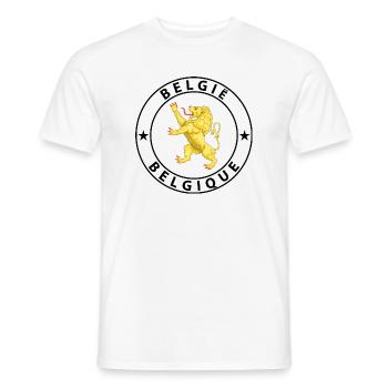 Belgien - Männer T-Shirt - Weiß - Vorne - AI Model Male 178 dark (178cm)