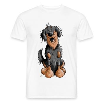 Mignon Hovawart - T-shirt homme - blanc - Devant - AI Model Male 178 dark (178cm)