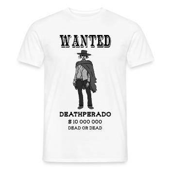 Cowboy de l'enfer - T-shirt homme - blanc - Devant - AI Model Male 178 dark (178cm)