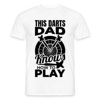 Darter Dad - Men's T-Shirt - white - Front - AI Model Male 178 dark (178cm)