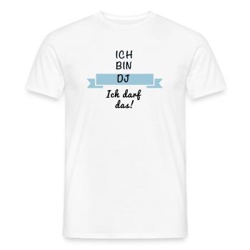 DJ Discjockey - Männer T-Shirt - Weiß - Vorne - AI Model Male 178 dark (178cm)