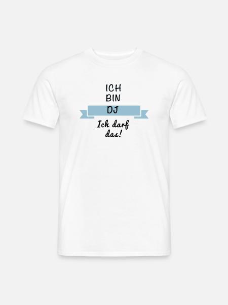 DJ Discjockey - Männer T-Shirt - Weiß