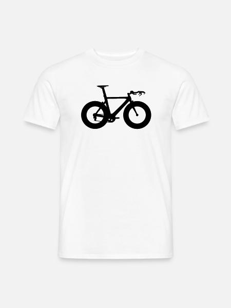 Zeitfahrrad - Männer T-Shirt - Weiß