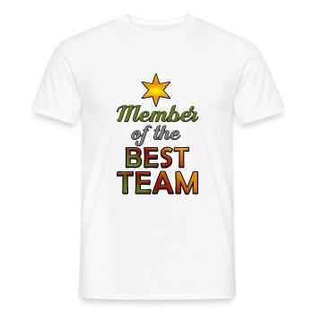 Member of the best team - Men's T-Shirt - white - Front - AI Model Male 178 dark (178cm)