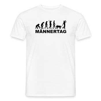 Männertag - Männer T-Shirt - Weiß - Vorne - AI Model Male 178 dark (178cm)