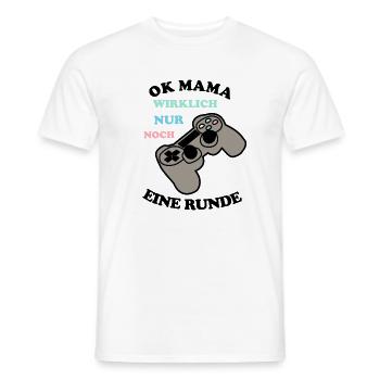 Controller Mama - Männer T-Shirt - Weiß - Vorne - AI Model Male 178 dark (178cm)