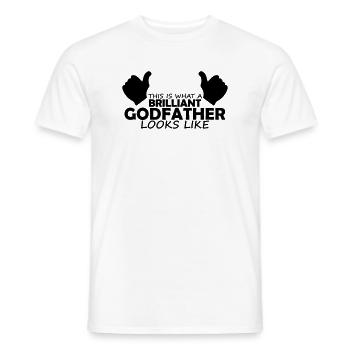 brilliant godfather - Men's T-Shirt - white - Front - AI Model Male 178 dark (178cm)