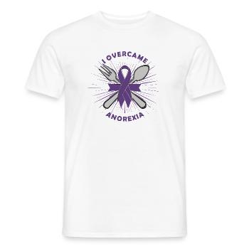 J’ai surmonté l’anorexie Conscience amusante - T-shirt homme - blanc - Devant - AI Model Male 178 dark (178cm)