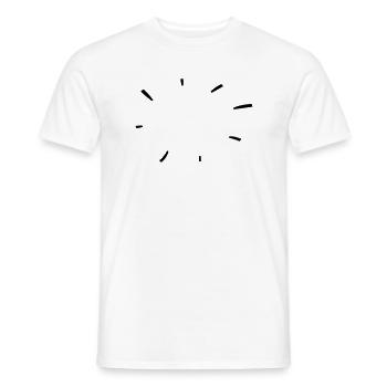 Comic explosion of black, abstract strokes - Men's T-Shirt - white - Front - AI Model Male 178 dark (178cm)