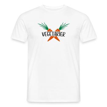 Végétaliens - T-shirt homme - blanc - Devant - AI Model Male 178 dark (178cm)
