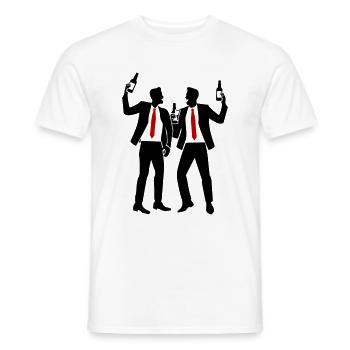 L’équipe Drinking Mannschaft - T-shirt homme - blanc - Devant - AI Model Male 178 dark (178cm)