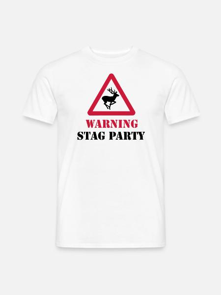 Stag Party - Men's T-Shirt - white