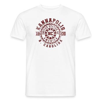 Kannapolis NC | North Carolina Reise Geschenk - Männer T-Shirt - Weiß - Vorne - AI Model Male 178 dark (178cm)