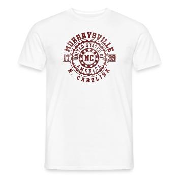 Murraysville NC | North Carolina Reise Geschenk - Männer T-Shirt - Weiß - Vorne - AI Model Male 178 dark (178cm)