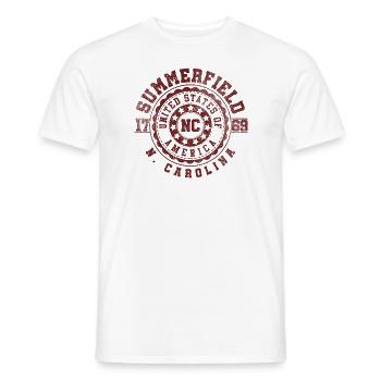 Summerfield NC | North Carolina Reise Geschenk - Männer T-Shirt - Weiß - Vorne - AI Model Male 178 dark (178cm)