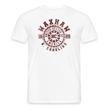 Waxhaw NC | North Carolina Reise Geschenk - Männer T-Shirt - Weiß - Vorne - AI Model Male 178 dark (178cm)