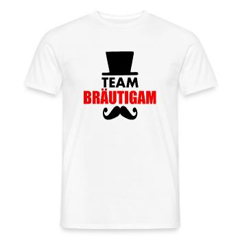 Team bräutigam - Männer T-Shirt - Weiß - Vorne - AI Model Male 178 dark (178cm)