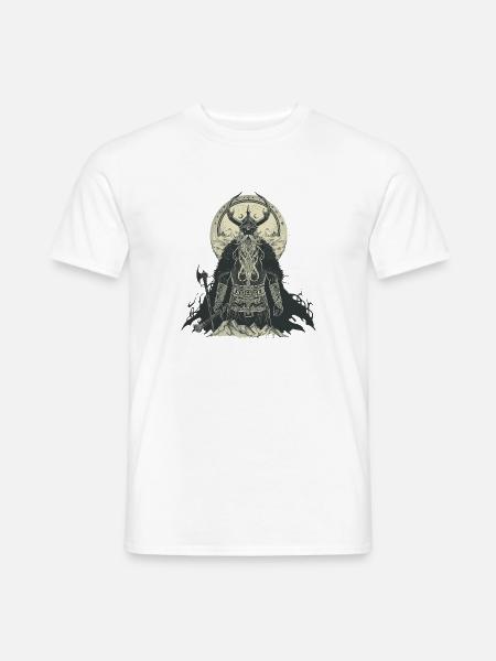 Odin Nordischer Gott Wikinger Krieger Mythologie Walhalla - Männer T-Shirt - Weiß