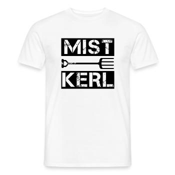 Mistkerl - Männer T-Shirt - Weiß - Vorne - AI Model Male 178 dark (178cm)