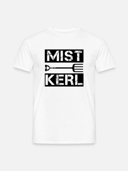 Mistkerl - Männer T-Shirt - Weiß