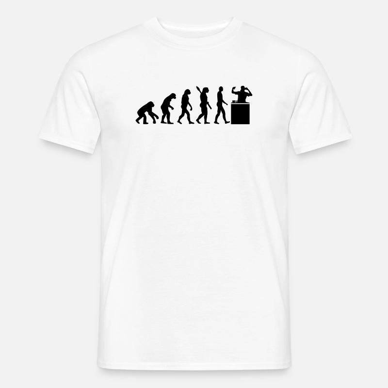 Evolution DJ - Männer T-Shirt - Weiß