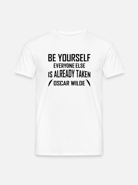 Oscar Wilde - Men's T-Shirt - white