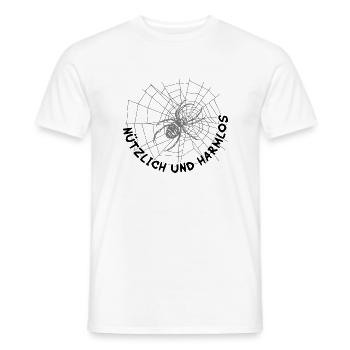 Spinnen nützlich / Ich mag Spinnen - Männer T-Shirt - Weiß - Vorne - AI Model Male 178 dark (178cm)