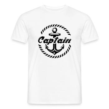 Capitaine - T-shirt homme - blanc - Devant - AI Model Male 178 dark (178cm)