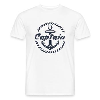 Capitaine - T-shirt homme - blanc - Devant - AI Model Male 178 dark (178cm)