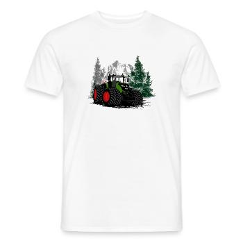 Tracteur - Tracteur - Agriculteur - Agriculteur - T-shirt homme - blanc - Devant - AI Model Male 178 dark (178cm)