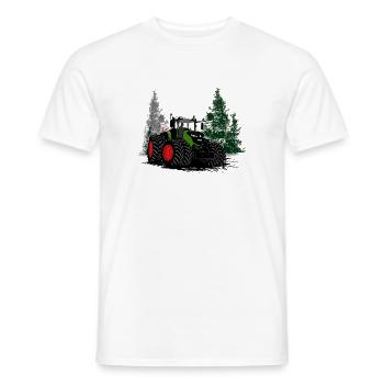 Tracteur - Tracteur - Agriculteur - Agriculteur - T-shirt homme - blanc - Devant - AI Model Male 178 dark (178cm)
